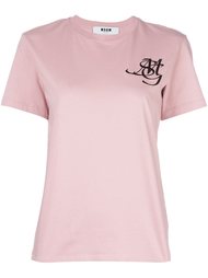 футболка с логотипом  MSGM