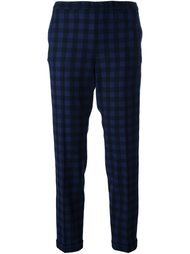 checked crop trousers  Alberto Biani