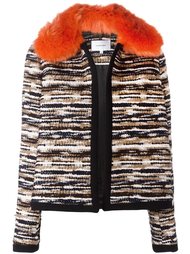 faux fur collar jacket  Carven