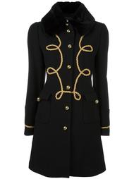 faux fur collar coat Vivetta