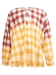 collarless checked shirt Faith Connexion