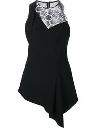 lace inset sleeveless blouse Roland Mouret