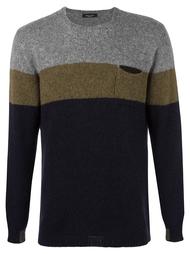 striped crew neck sweater Roberto Collina