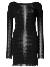 полосатый топ с бахромой Issey Miyake