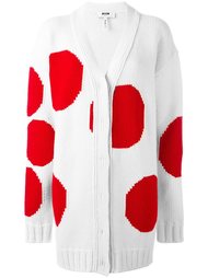 polka dot long cardigan MSGM