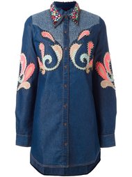 декорированная рубашка с заклепками Manish Arora