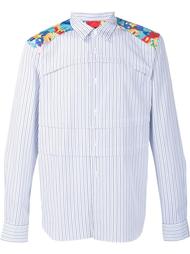 floral print shoulder striped shirt Comme Des Garçons Homme Plus