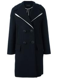 contrasting detail coat Cédric Charlier