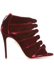 бархатные босоножки Aquazzura