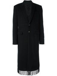 удлиненное пальто с бахромой Givenchy