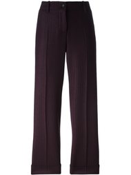 striped crop trousers  Alberto Biani