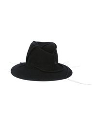 шляпа-федора с отделкой в рубчик Maison Michel