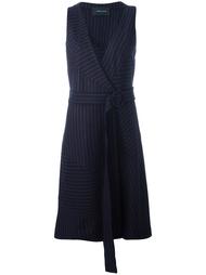 pinstriped midi dress Cédric Charlier