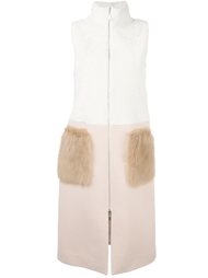 faux fur sleeveless coat Drome