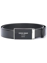 ремень с логотипом на пряжке Giorgio Armani