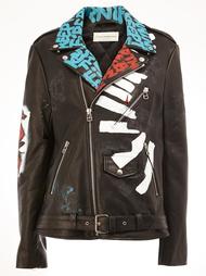 multi-print mid biker jacket Faith Connexion