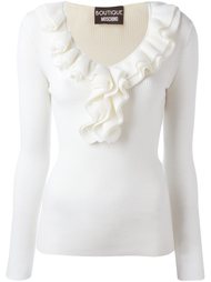 блузка с рюшами вокруг выреза Boutique Moschino