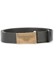 ремень с логотипом на пряжке Dolce &amp; Gabbana
