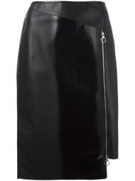 асимметричная юбка на молнии Versace