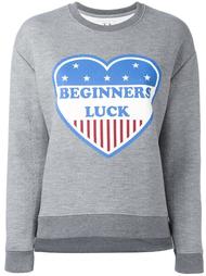 'beginners luck' print sweatshirt Zoe Karssen