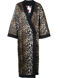 пальто с леопардовым узором Emanuel Ungaro