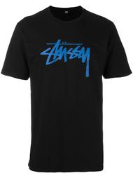 футболка с принтом логотипа Stussy