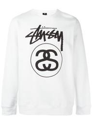 толстовка с принтом-логотипом Stussy