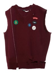 свободная безрукавка с нашивками Raf Simons