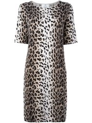 leopard print shift dress Allude