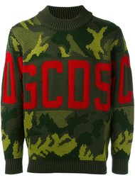 камуфляжный свитер с логотипом Gcds