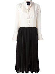 monochrome long shirt dress Erika Cavallini