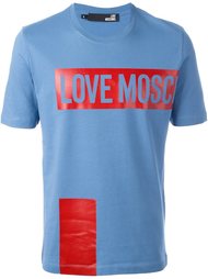 футболка с принтом логотипа Love Moschino