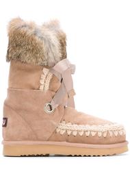 'Eskimo' rabbit fur trim boots Mou