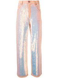 sequin flared trousers Ashish