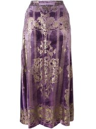 baroque style long skirt Roberto Cavalli