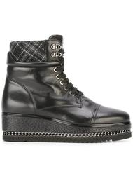 platform lace-up boots Loriblu