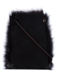 shearling cross-body bag  B May