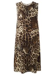 платье с принтом Бенгальских котов Dolce &amp; Gabbana