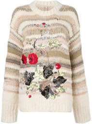 floral embroidery sweater Antonio Marras
