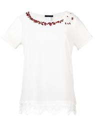 lace hem blouse Twin-Set