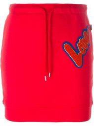 юбка с нашивкой 'Love' Love Moschino