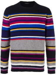 striped crew neck sweater Roberto Collina