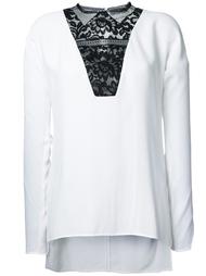 lace v-neck top Lanvin