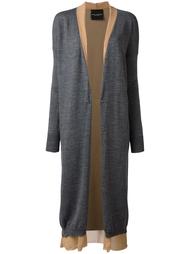 layered long cardigan Erika Cavallini
