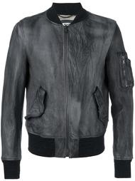 leather bomber jacket Pihakapi