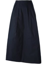 атласная юбка со складками Jil Sander