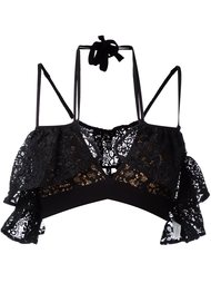 укороченный топ с оборками For Love And Lemons