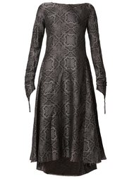 patterned flared dress Aganovich