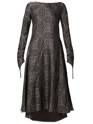 patterned flared dress Aganovich