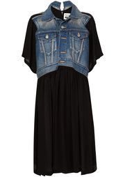 платье с джинсовой панелью Junya Watanabe Comme Des Garçons